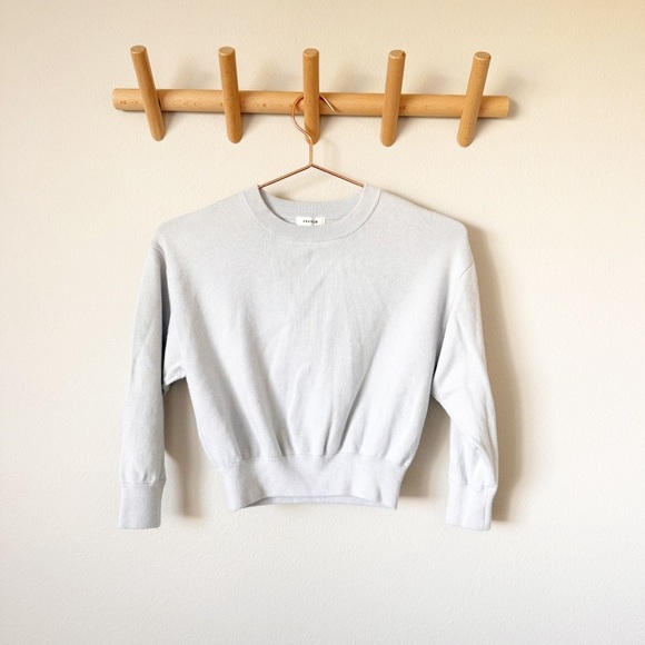 Fray I.D. Light Blue Cropped Sweater - Picture 1 of 4